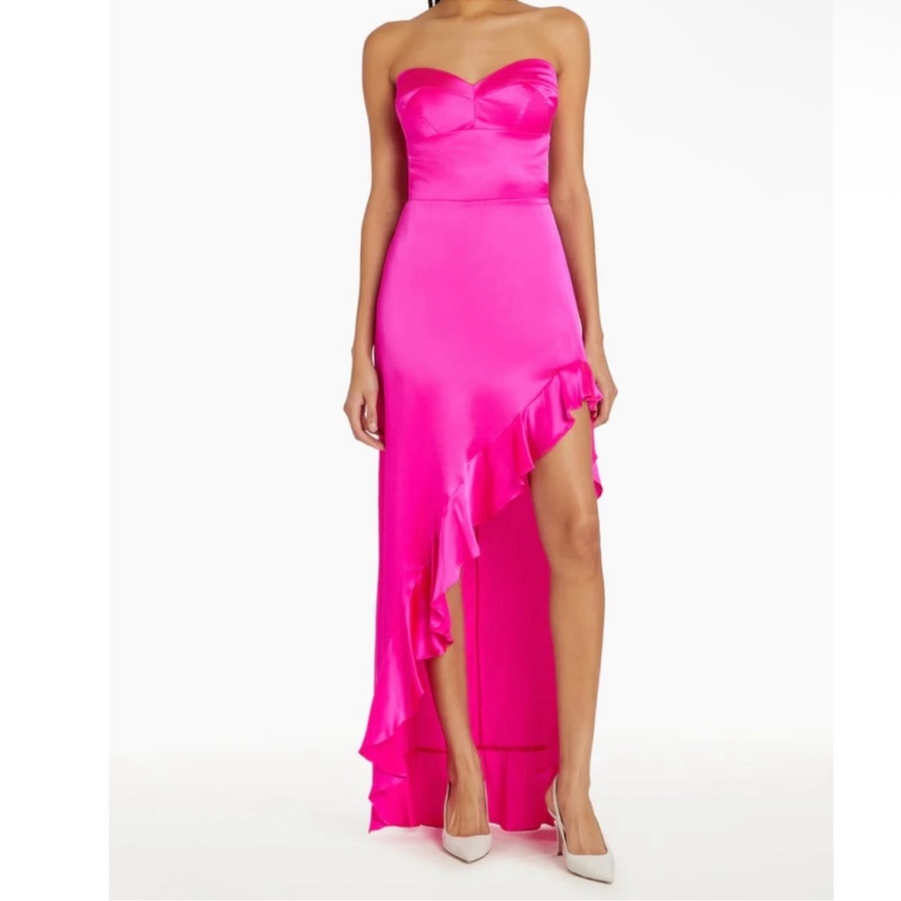 Amanda Uprichard Pink Midi Dress
